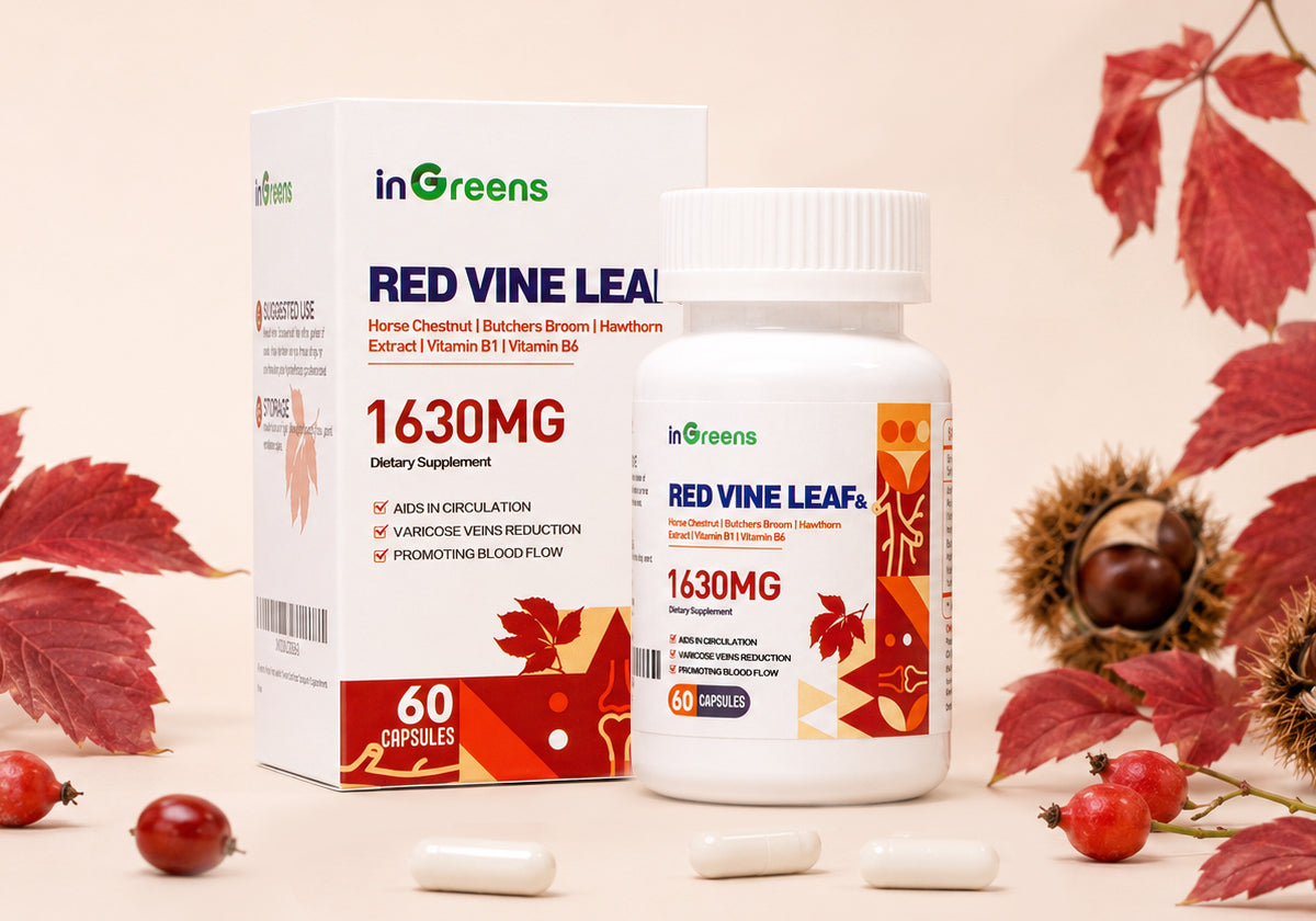 The Protective Benefits of Red Vine Leaf Extract on Vein Health