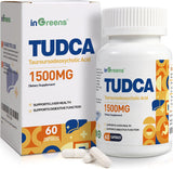 TUDCA 1500mg Bile Salts Supplement | Liver Detox & Digestive Support | Non-GMO | inGreens