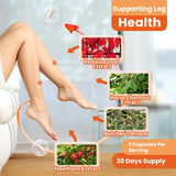 1630mg Red Vine Leaf Extract with Horse Chestnut, Butcher’s Broom, Hawthorn Supplement for Varicose Veins, Leg, Circulation, Heart, Skin, Support for Heart Health