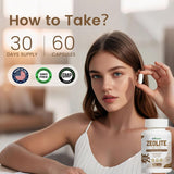 inGreens Zeolite Wellness Capsules – 2200mg, 120 Count