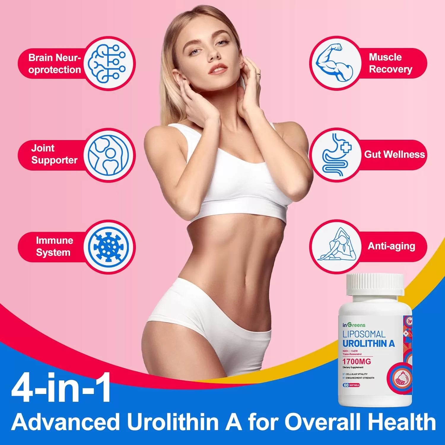 Premium Urolithin A Complex – 1700mg with NAD+