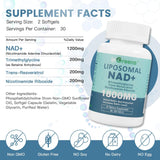 Liposomal NAD+ 1800mg — with Nicotinamide Riboside & Resveratrol