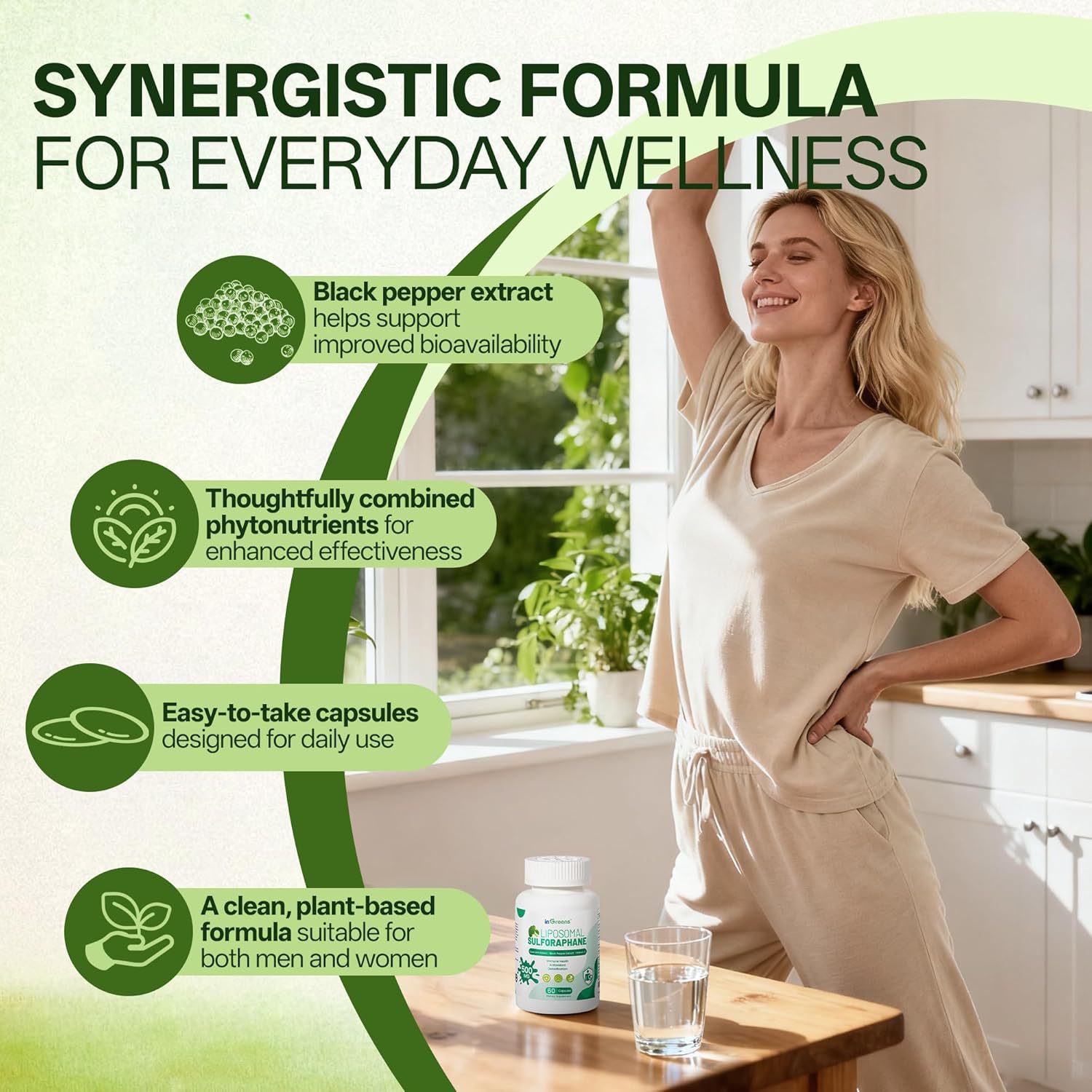 Liposomal Sulforaphane 500mg Supplement