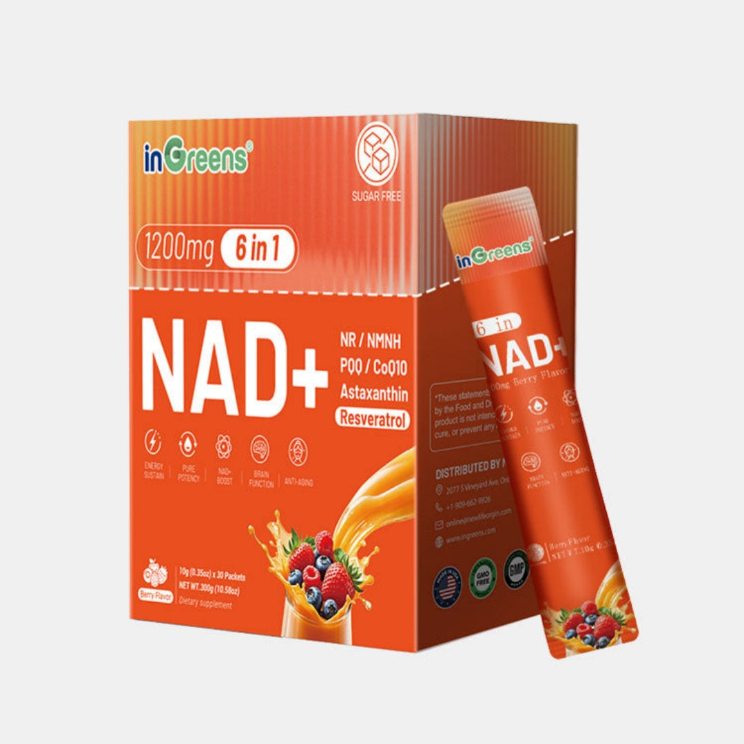 inGreens NAD+ Berry Gel – 1200mg, 30 Gel Packs