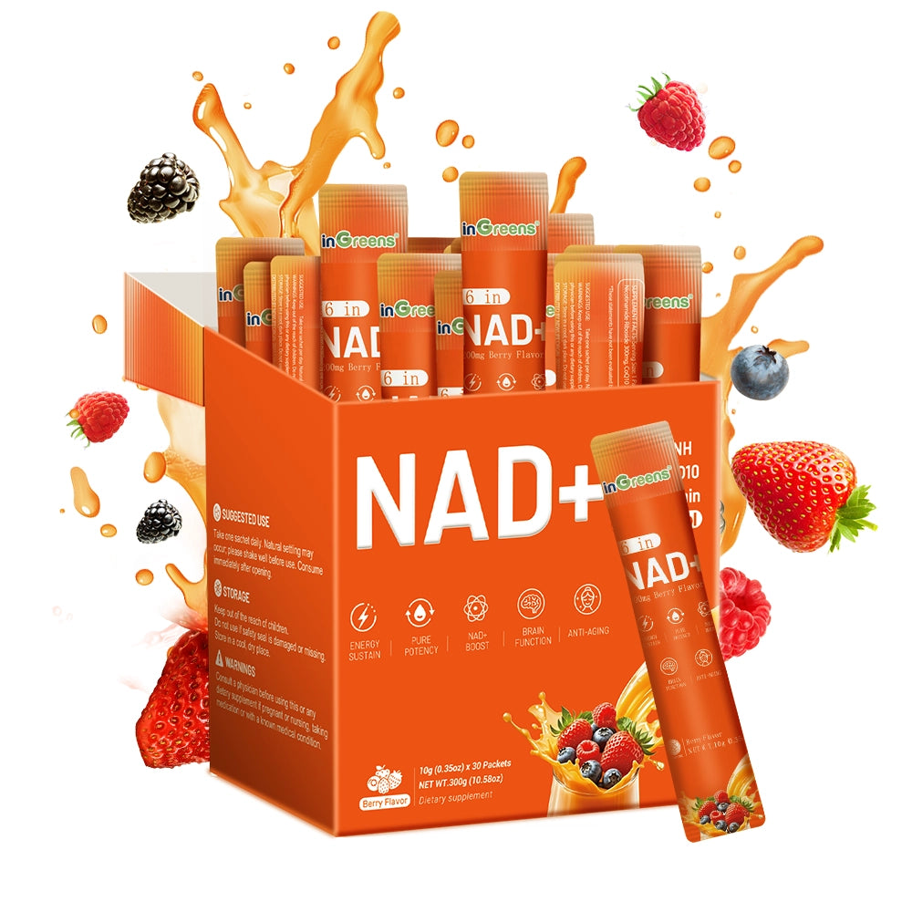 inGreens NAD+ Berry Gel – 1200mg, 30 Gel Packs