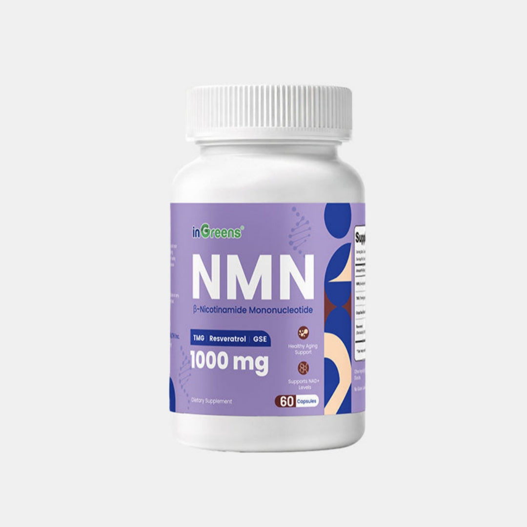 inGreens NMN 1000mg Capsules – Resveratrol, TMG & Grape Seed