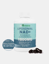 inGreens Liposomal NAD+ 1800mg | 180 Softgels | NR 200mg, Trans-Resveratrol 200mg & TMG 200mg | Cellular Energy, DNA Repair & Anti-Aging
