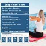 inGreens NMNH 600mg with NR, TMG, Resveratrol & CoQ10 - NAD+ Booster