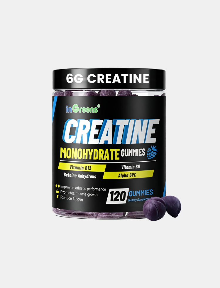 Creatine Monohydrate Gummies 6g for Men & Women 120 Count