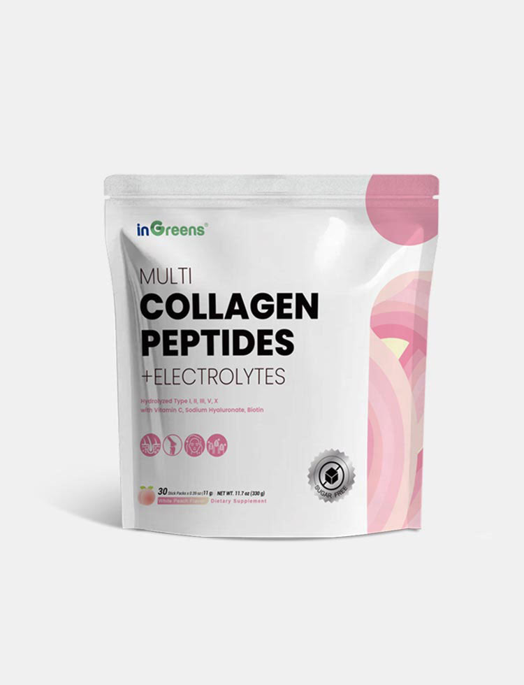 inGreens Multi Collagen Peptides Power & Electrolyte Supplement