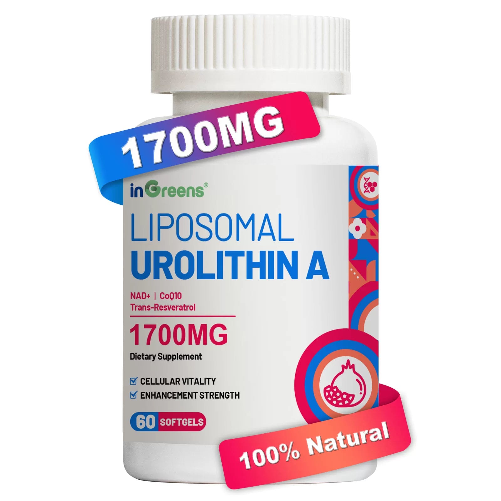 Premium Urolithin A Complex – 1700mg with NAD+