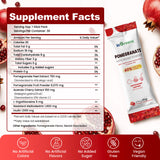 inGreens Pomegranate Powder - Sugar Free Antioxidant Drink Mix | with 40% Ellagic Acid, L-Ergothioneine, Vitamin C & Prebiotic Fiber - 30 Stick Packs