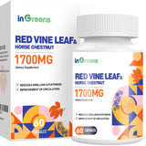 inGreens Red Vine Leaf Extract 1700mg – Horse Chestnut, Vascular Wellness
