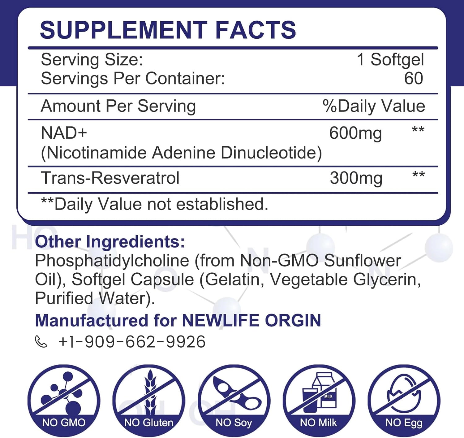 inGreens Liposomal NAD+ 900mg – Trans-Resveratrol 300mg, Softgels