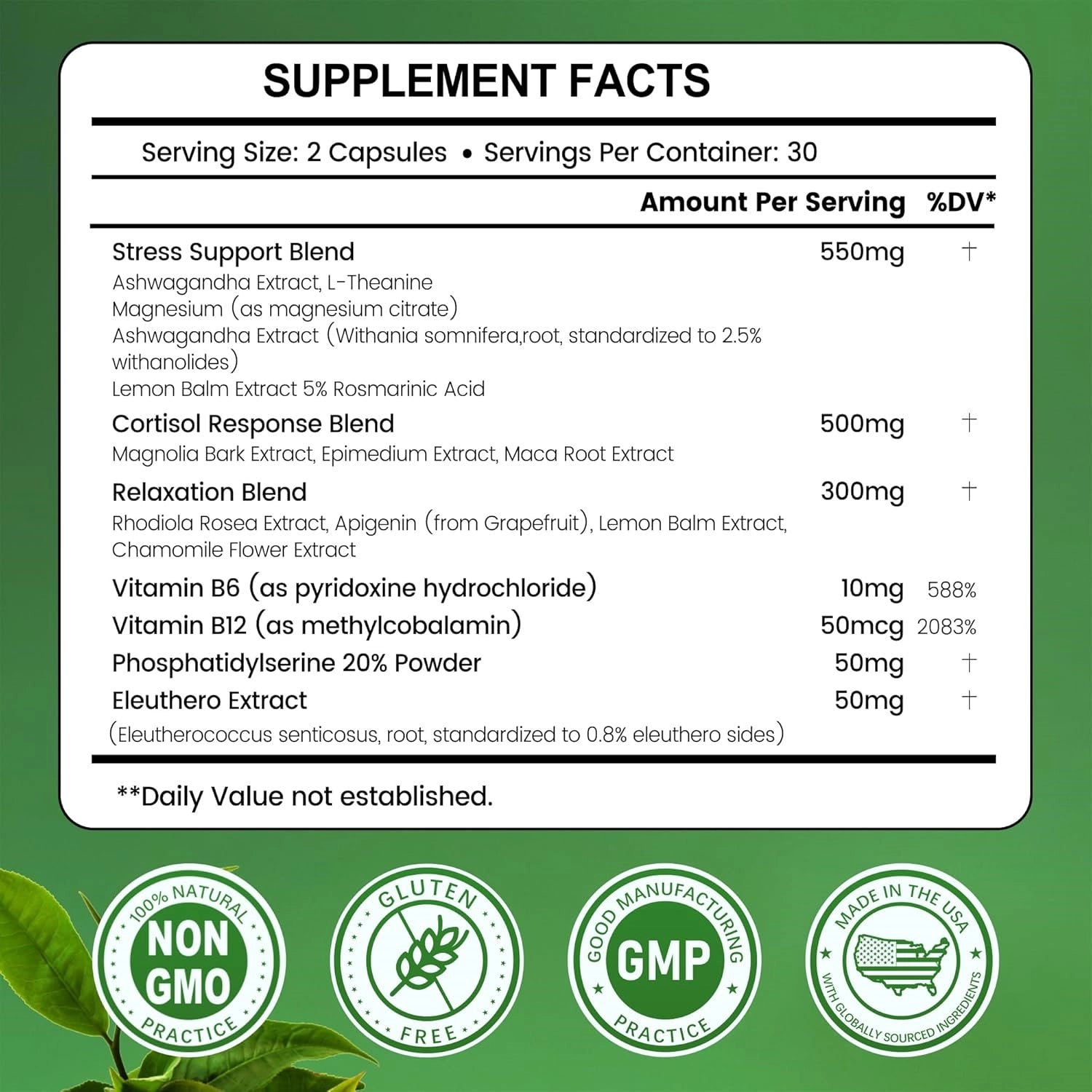 inGreens Cortisol Wellness Complex 15-in-1 – Ashwagandha, L-Theanine & Magnesium