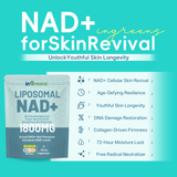 inGreens Liposomal NAD+ 1800mg | NR 200mg, Trans-Resveratrol 200mg & TMG 200mg | 90 Capsules Pouch (45-Day Supply) | Cellular Energy, DNA Repair & Anti-Aging