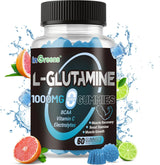 inGreens L-Glutamine Gummies – 1000mg, Lime Grapefruit, 240 Count