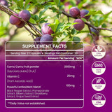 inGreens Camu Camu 2000mg Capsules – Natural Vitamin C & Antioxidant Support – Immune & Skin Health Formula – 60 Capsules
