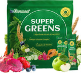 inGreens Super Greens Powder – Collagen, Probiotics & Spirulina, 30 Packets
