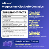 inGreens Magnesium Glycinate Gummies – 141mg, Berry, 120 Count