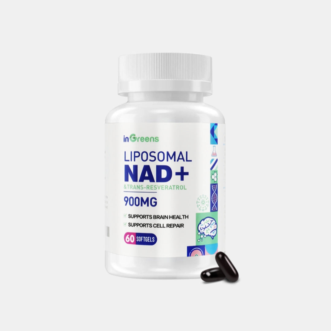 inGreens Liposomal NAD+ 900mg – Trans-Resveratrol 300mg, Softgels
