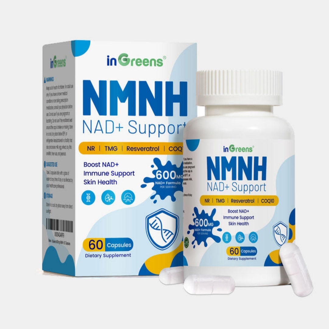 inGreens NMNH 600mg – NR, TMG, Resveratrol & CoQ10
