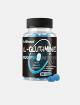 L-Glutamine Gummies 1000mg - with BCAA, Potassium, Magnesium & Vitamin C | Muscle Recovery & Endurance Support for Men & Women - Lime Grapefruit, 240 Count - by inGreens