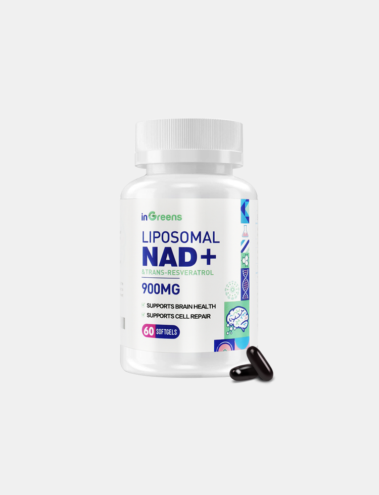 900mg Liposomal NAD+ Supplement with 300mg Trans Resveratrol - Superior Absorption, Replaces NMN, Boost NAD+ for DNA Repair, Energy & Longevity, Aging Defense
