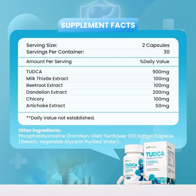 1450MG TUDCA Liver Supplement - Image 6