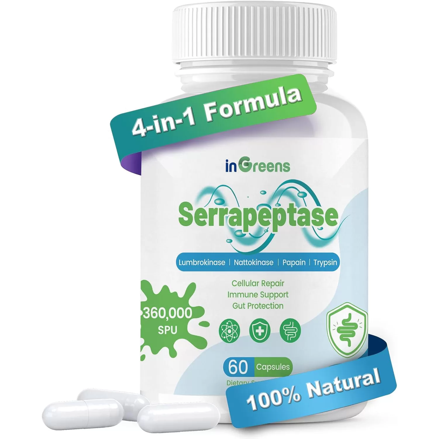 4-in-1 Serrapeptase Supplement