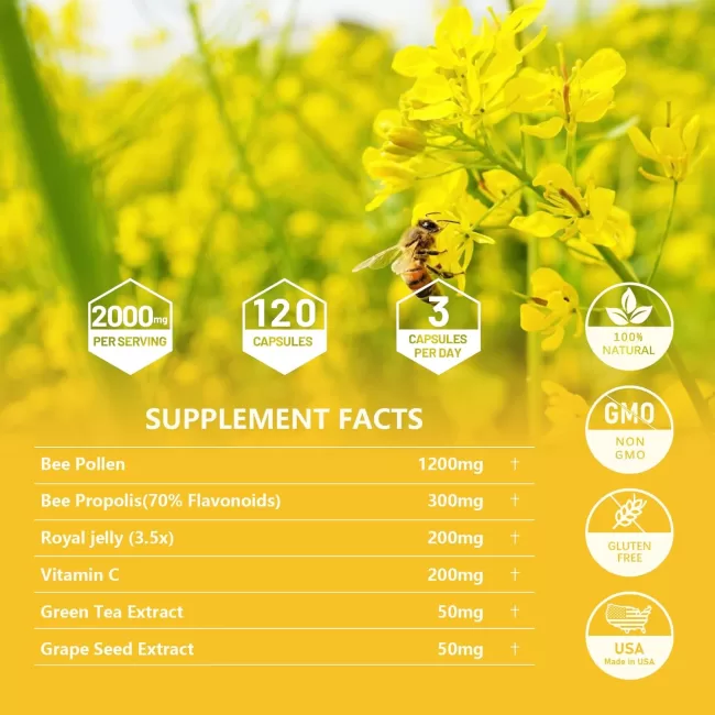 6-in-1 Bee Pollen Supplement - Image 5